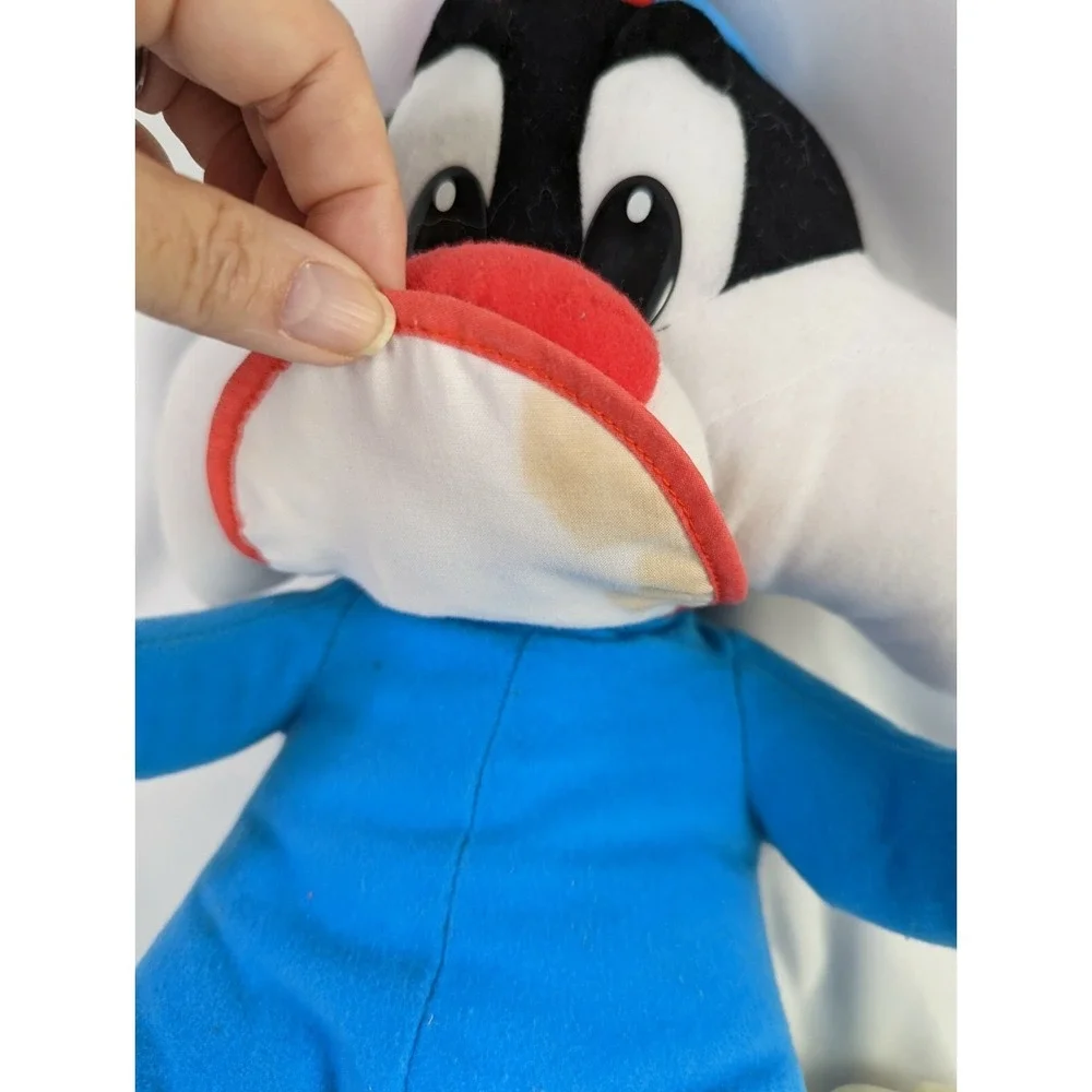 Tyco‎ Talking Baby Sylvester Cat Plush 15 Inch 1996 Stuffed Animal Toy